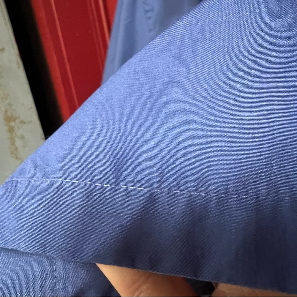 Van Heusen Classic Blue Button-Down Shirt - Picture 4 of 6